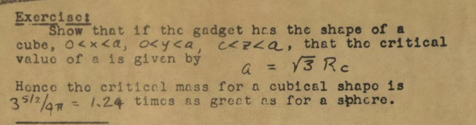 Primer section on the exercise - the cubical gadget